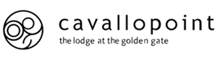 Cavallopoint logo with text 'the lodge at the golden gate'